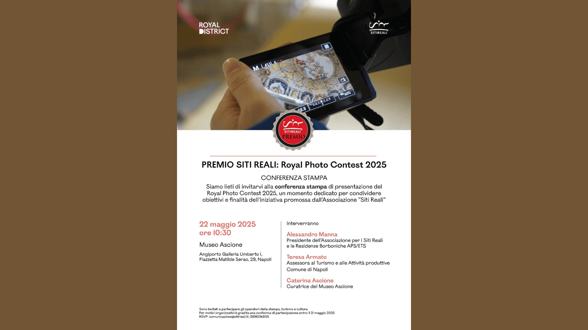 Royal Photo Contest, il premio fotografico di Siti Reali
