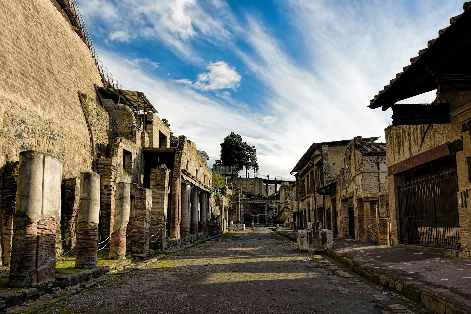 Exploring the lost city of Herculaneum.